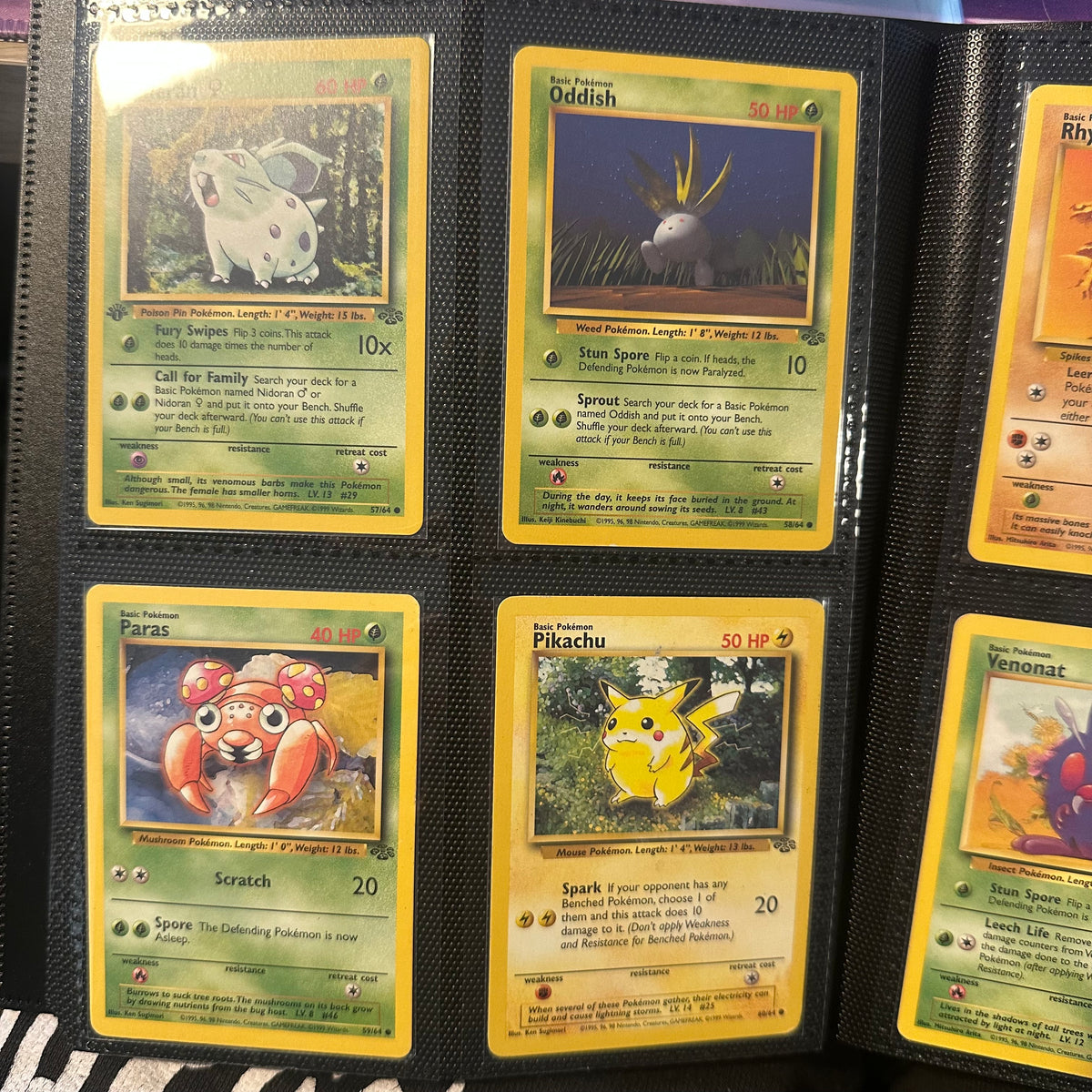 Pokemon - Complete 1999 Jungle Set - Lightly Played to Moderately Played