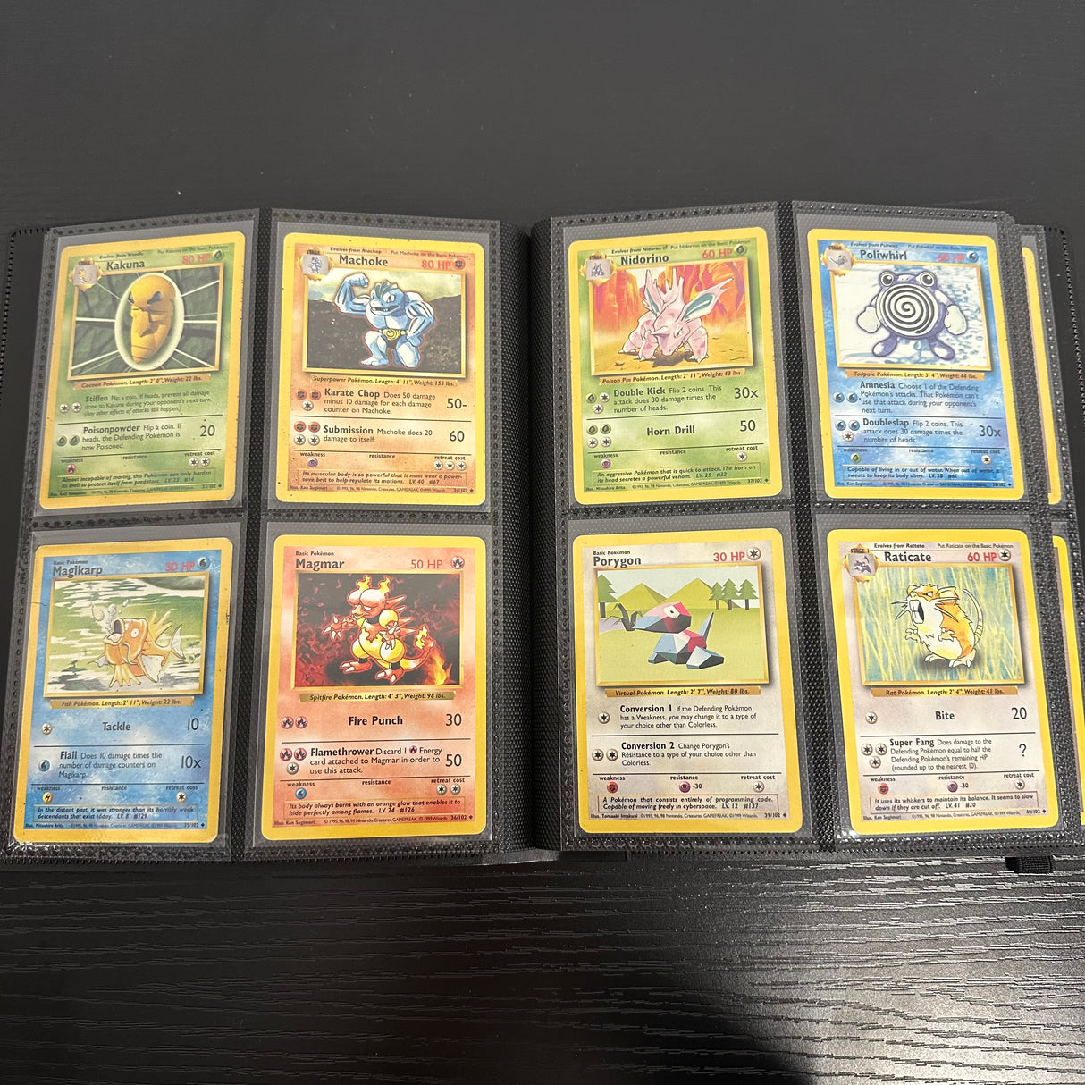 Pokemon - Complete 1999 Base Set 102/102 - Excellent to Lightly Played Condition - JET Cards