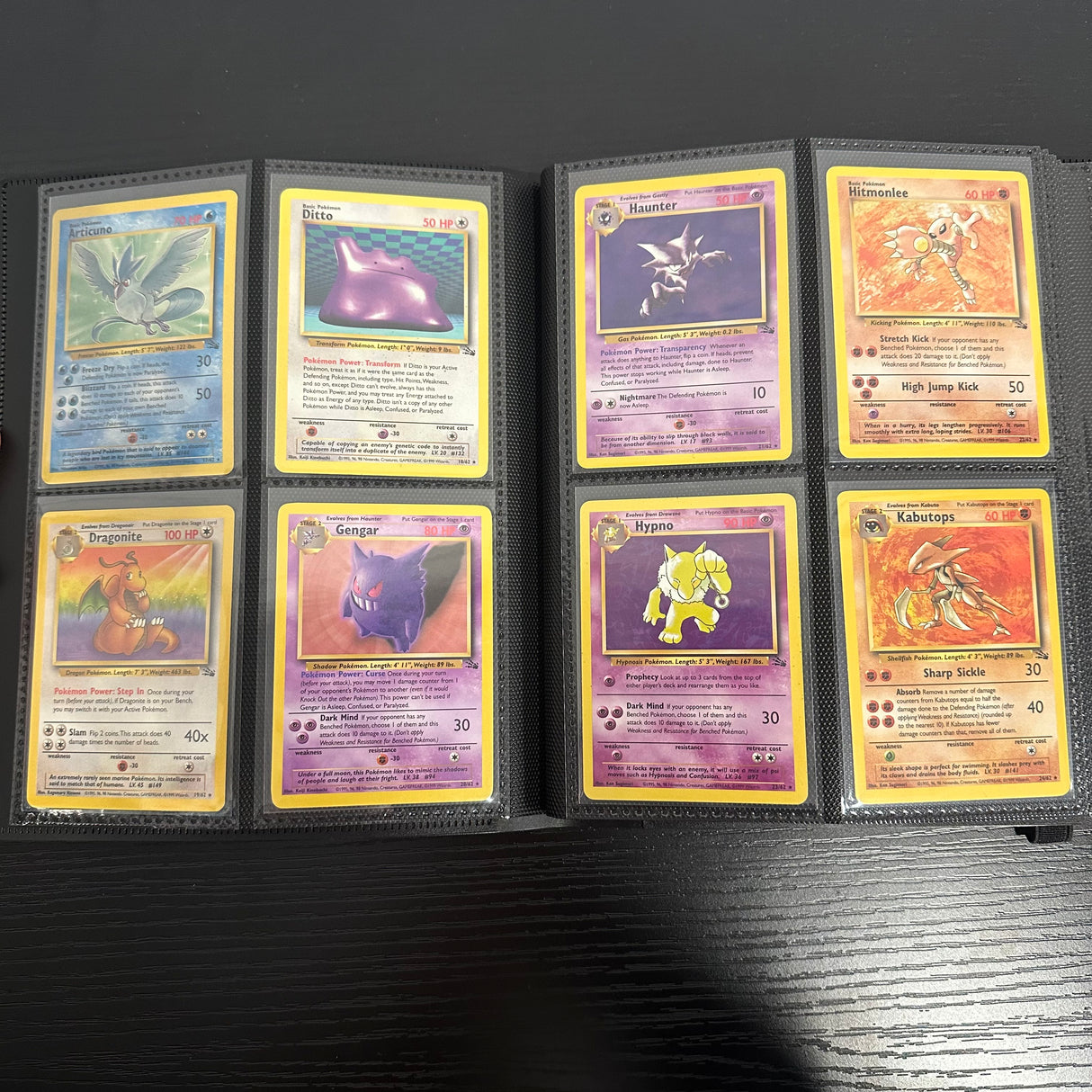 Pokemon - Complete 1999 Fossil Set 62/62 - Excellent to Lightly Played Condition - JET Cards