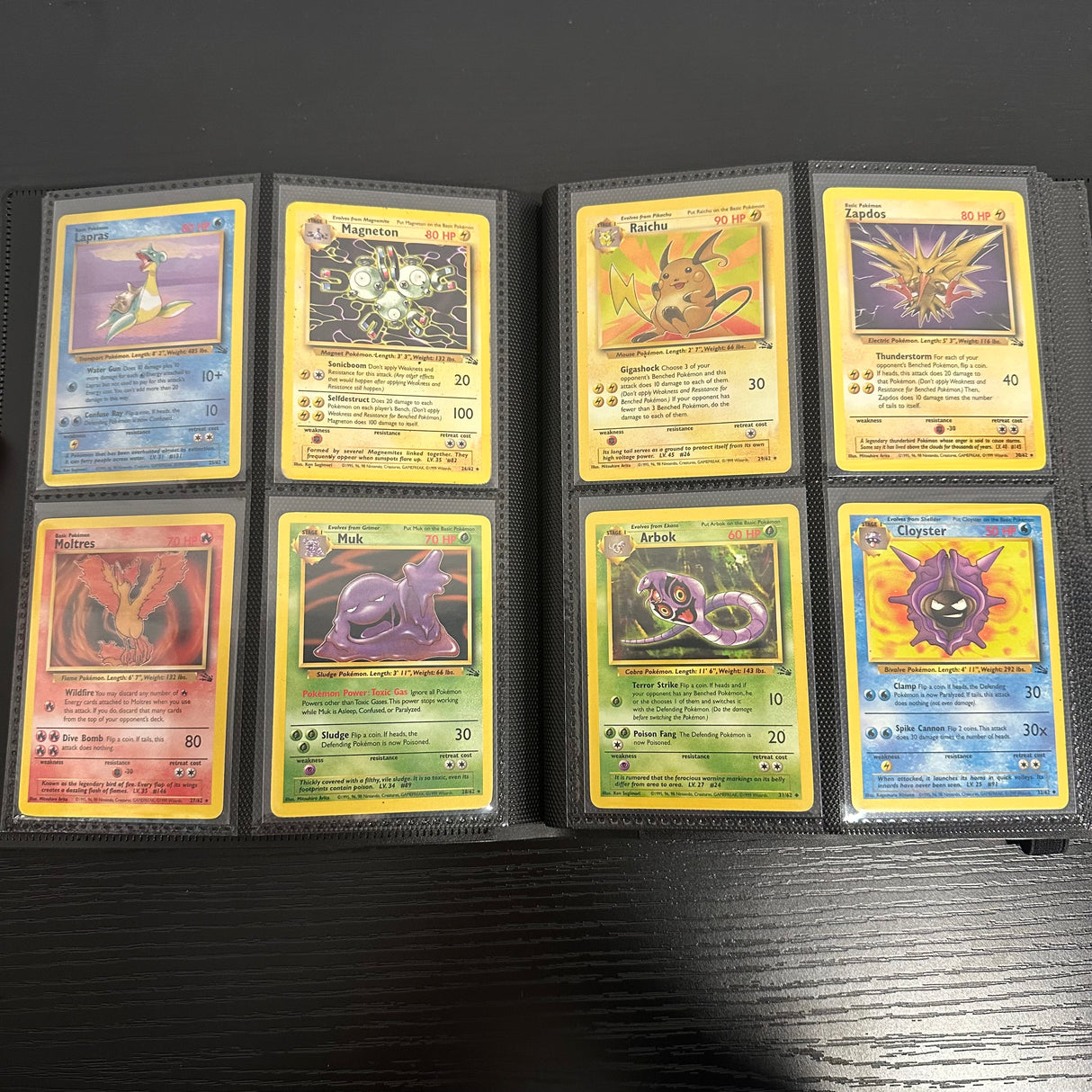 Pokemon - Complete 1999 Fossil Set 62/62 - Excellent to Lightly Played Condition - JET Cards