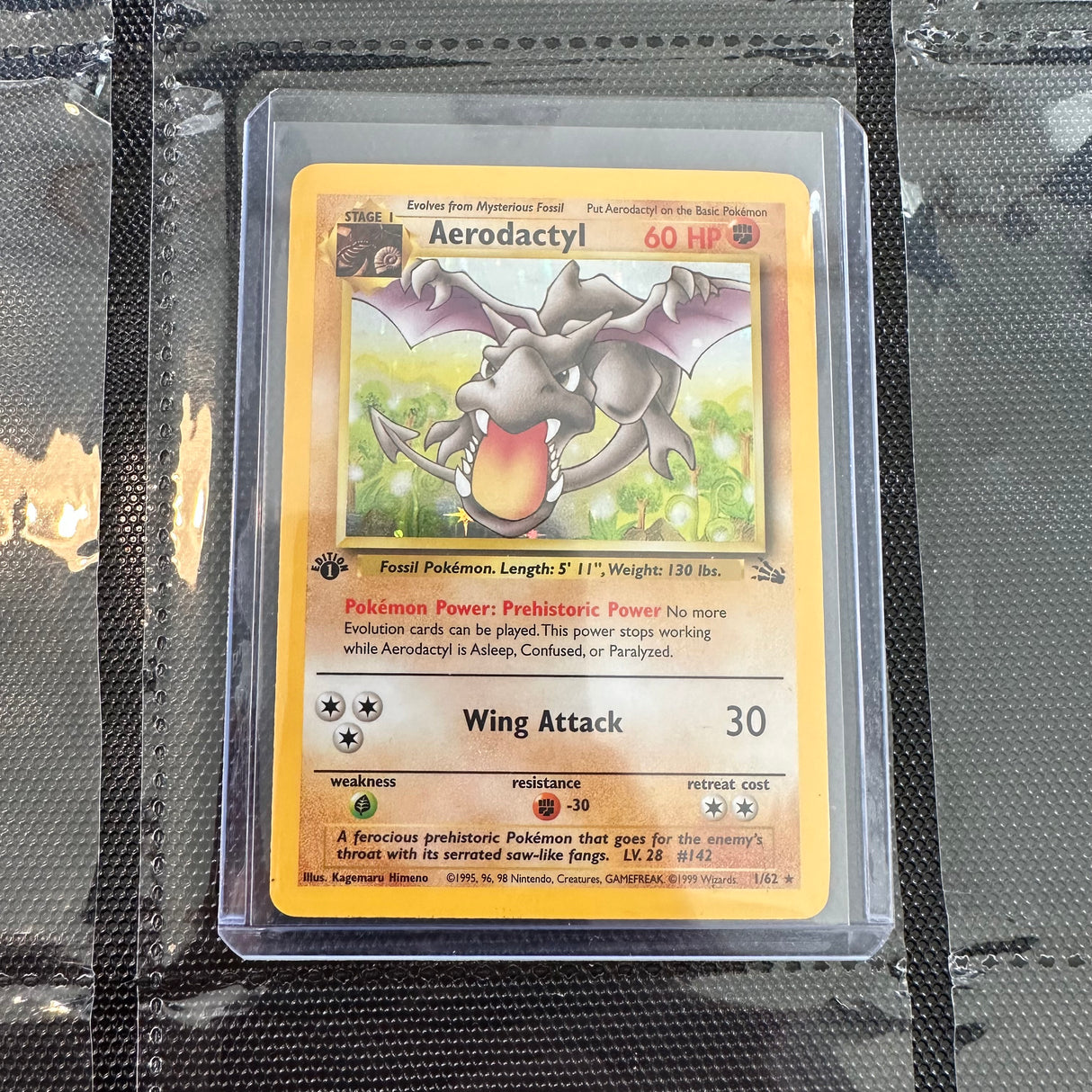 Pokemon - Complete 1st Edition 1999 Fossil Set 62/62 - Near Mint to Excellent Condition - JET Cards