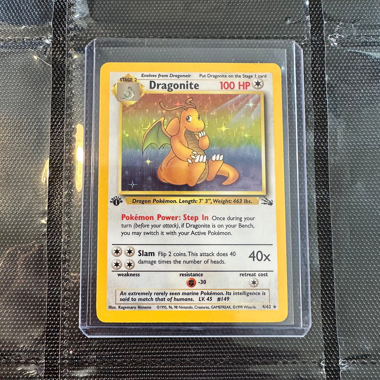 Pokemon - Complete 1st Edition 1999 Fossil Set 62/62 - Near Mint to Excellent Condition - JET Cards