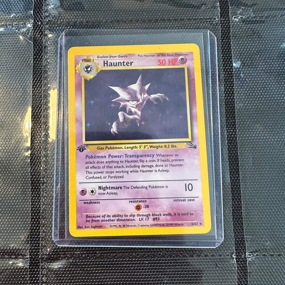 Pokemon - Complete 1st Edition 1999 Fossil Set 62/62 - Near Mint to Excellent Condition - JET Cards
