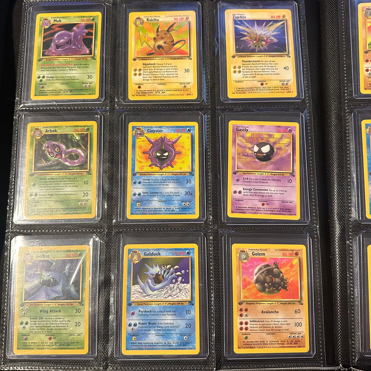 Pokemon - Complete 1st Edition 1999 Fossil Set 62/62 - Near Mint to Excellent Condition - JET Cards