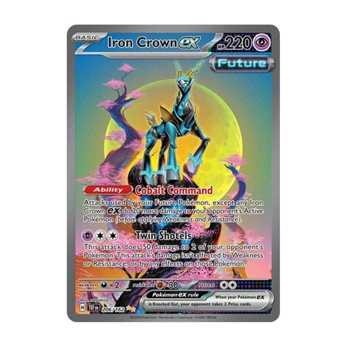 Iron Crown EX 206/162 - Scarlet & Violet - Temporal Forces - Special Illustration Rare