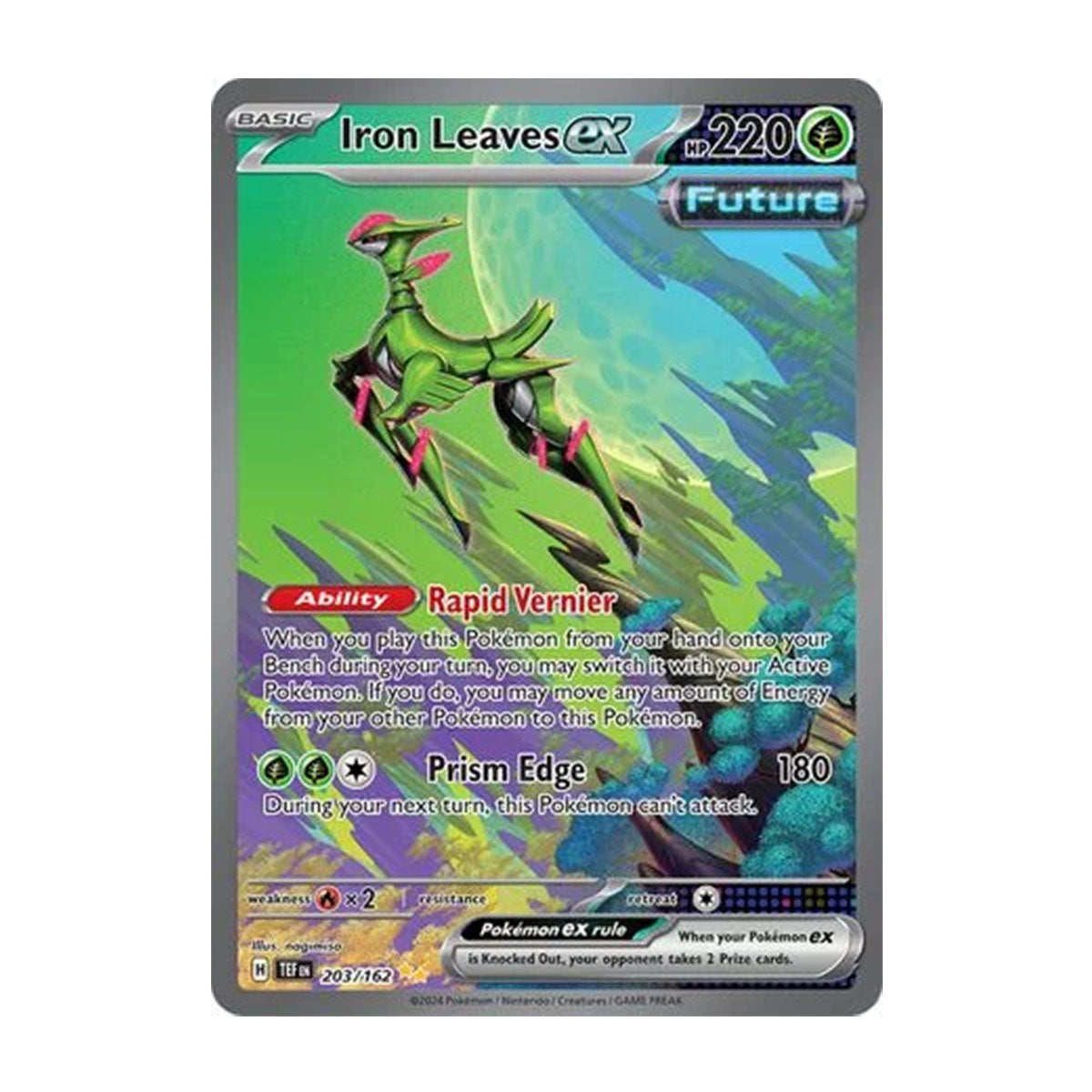 Iron Leaves EX 203/162 - Scarlet & Violet - Temporal Forces - Special Illustration Rare