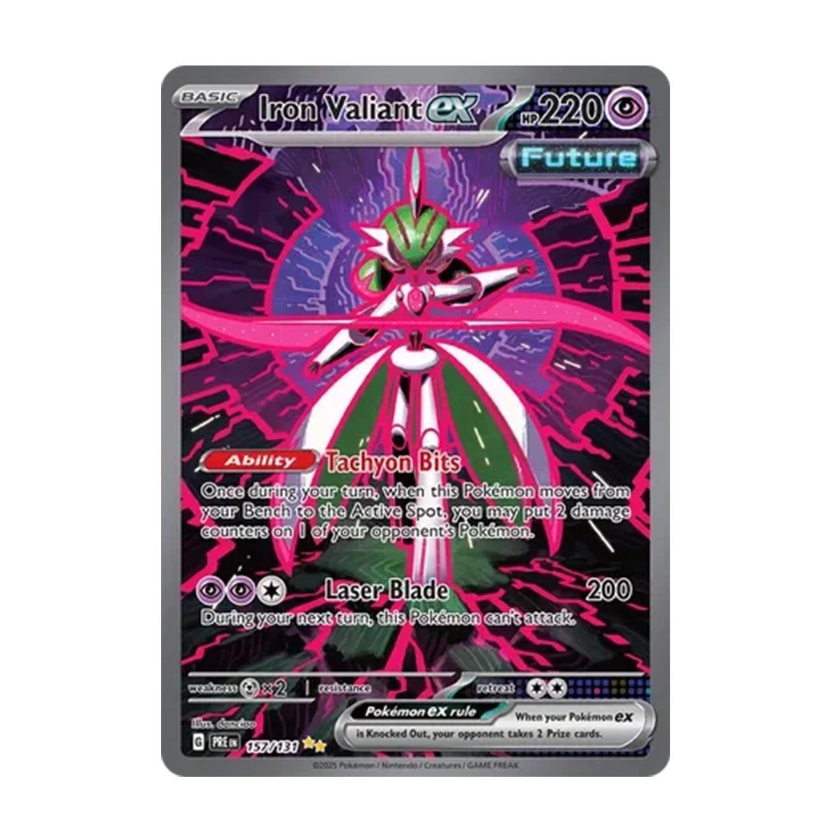Iron Valiant EX 157/131 - Scarlet & Violet - Prismatic Evolutions - Special Illustration Rare