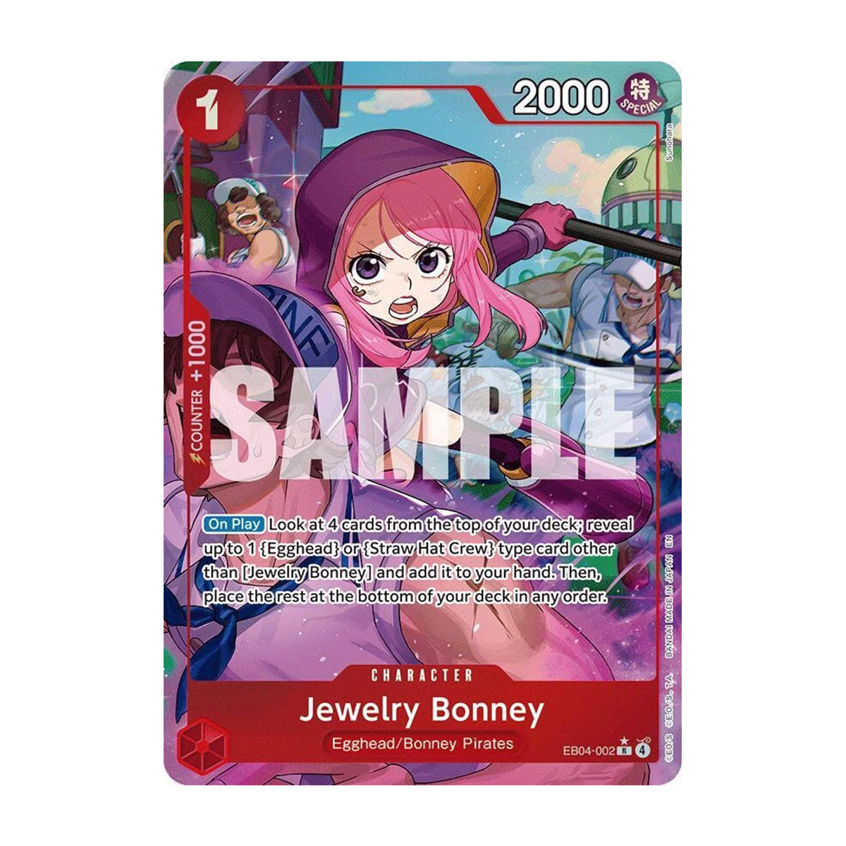 Jewelry Bonney EB04-002 - OP15 Adventure on Kami's Island - Rare - Alternate Art
