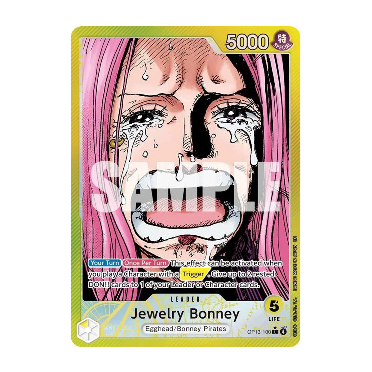 Jewelry Bonney OP13-100 - OP13 Carrying on His Will - Leader - Alternate Art