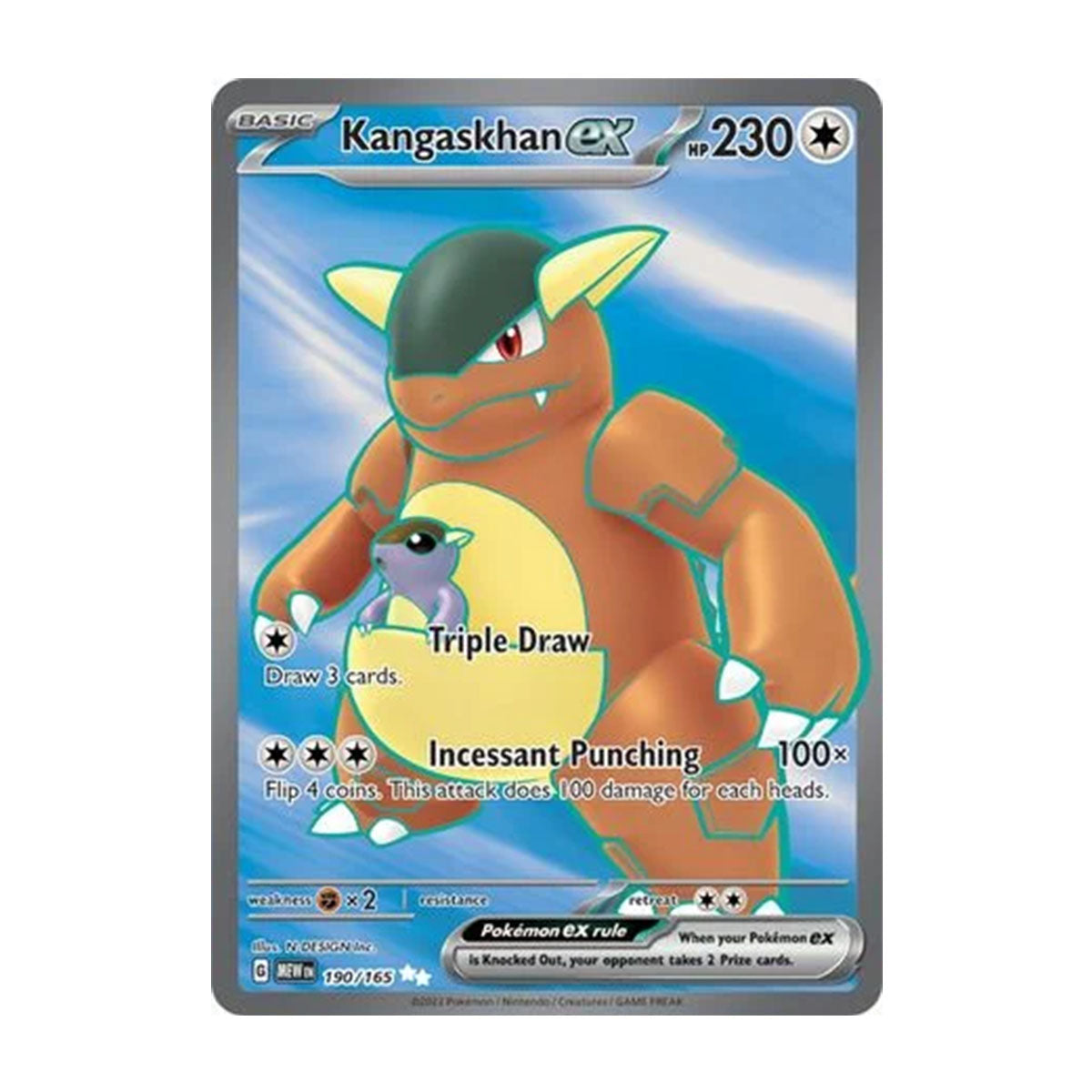 Kangaskhan EX 190/165 - Scarlet & Violet - 151 - Ultra Rare