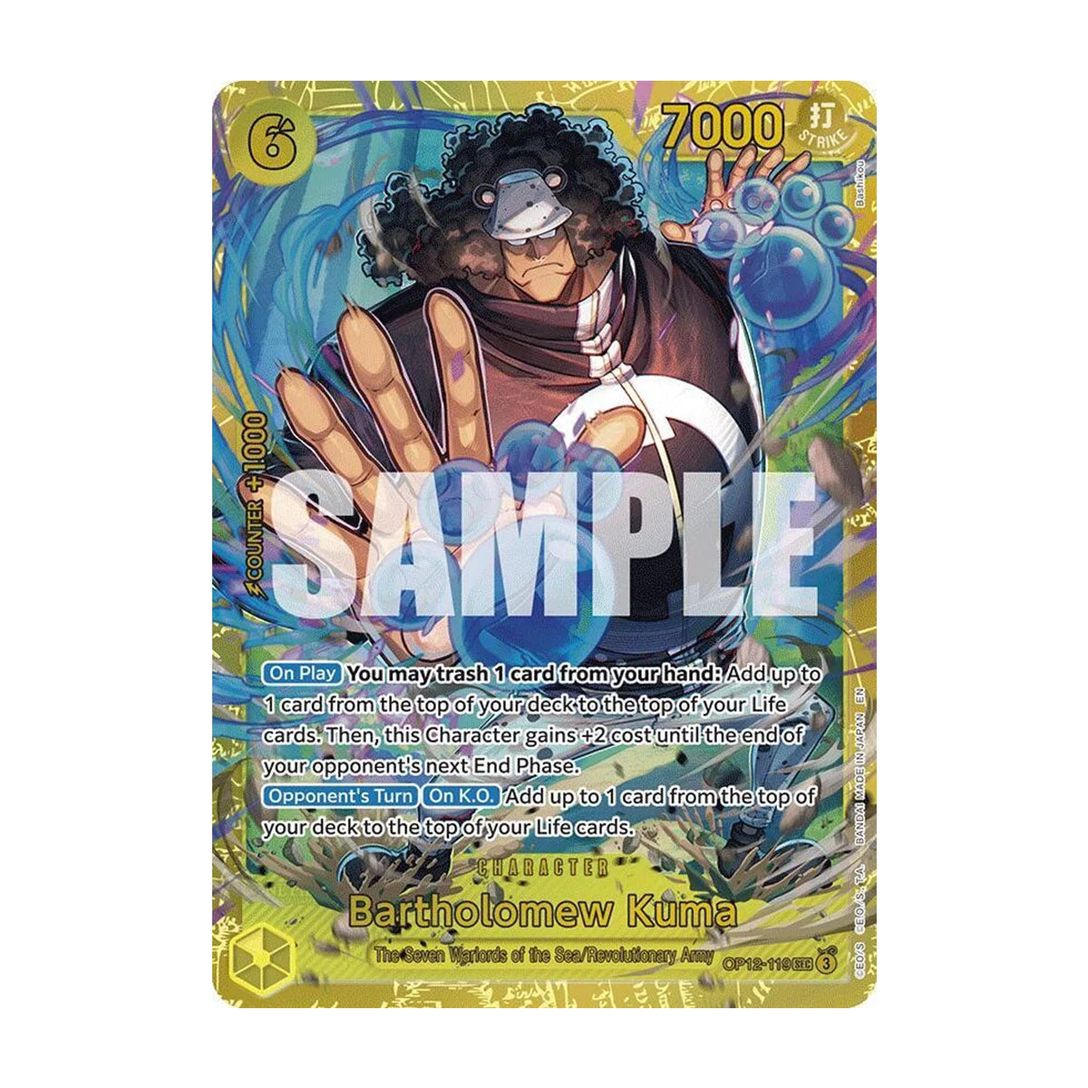 Bartholomew Kuma OP12-119 - OP12 - Legacy of the Master - Secret Rare - JET Cards