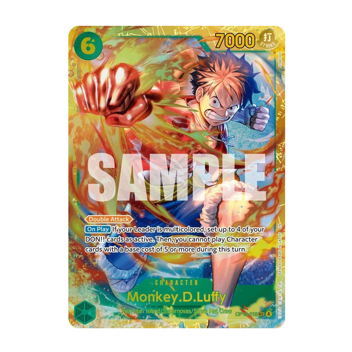 Monkey D. Luffy OP13-118 - OP13 - Carrying On His Will - Secret Rare
