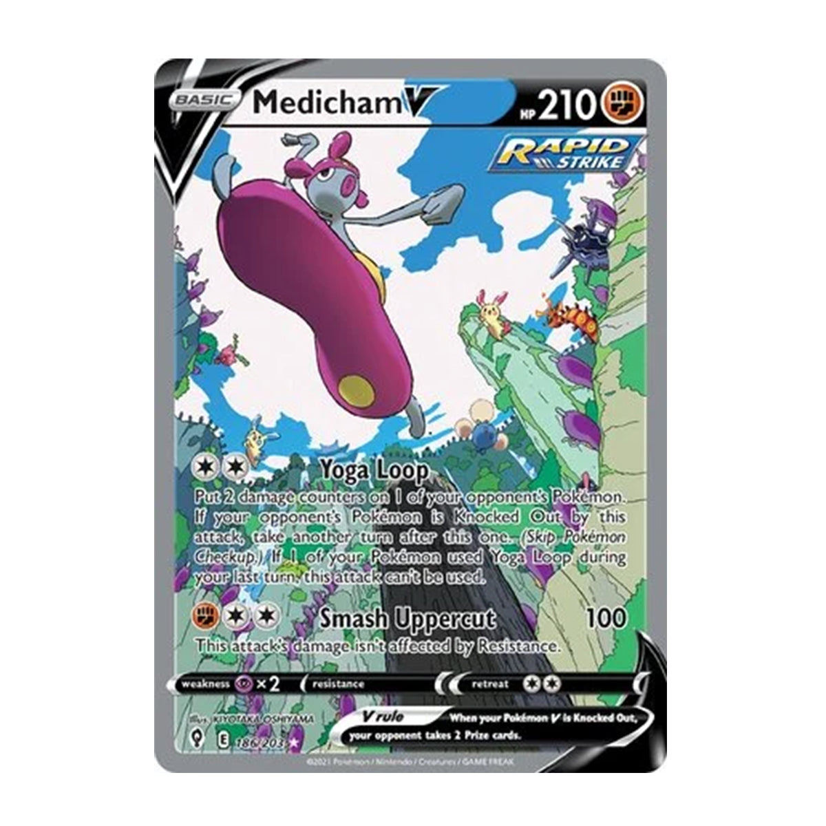 Medicham V 186/203 - Sword & Shield - Evolving Skies - Ultra Rare