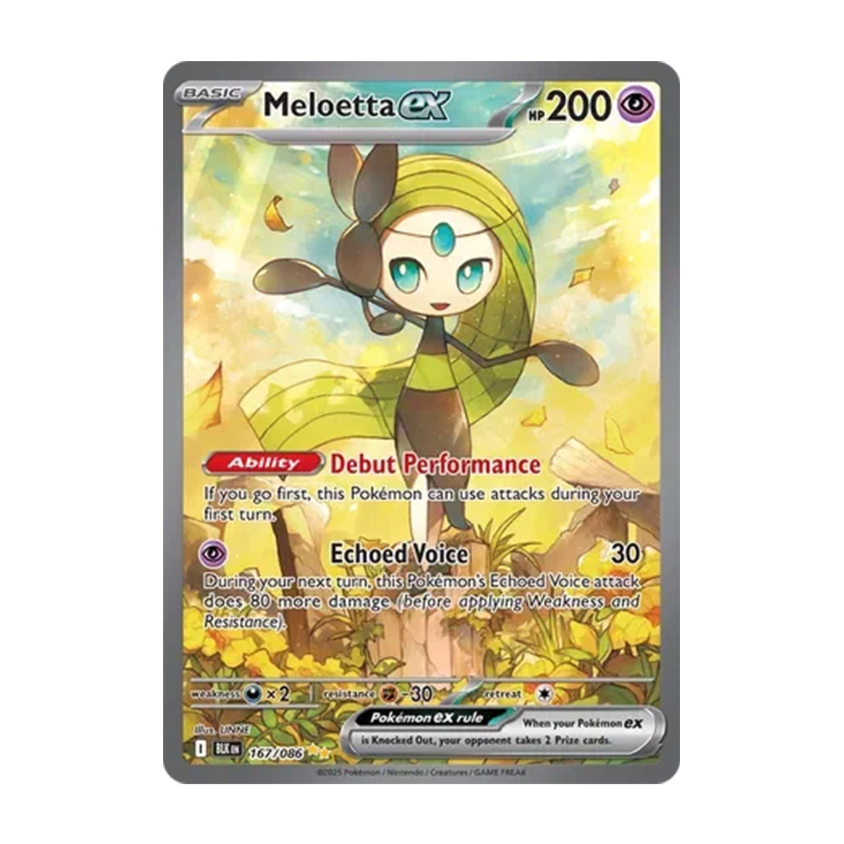 Meloetta EX 167/086 - Black Bolt - Special Illustration Rare