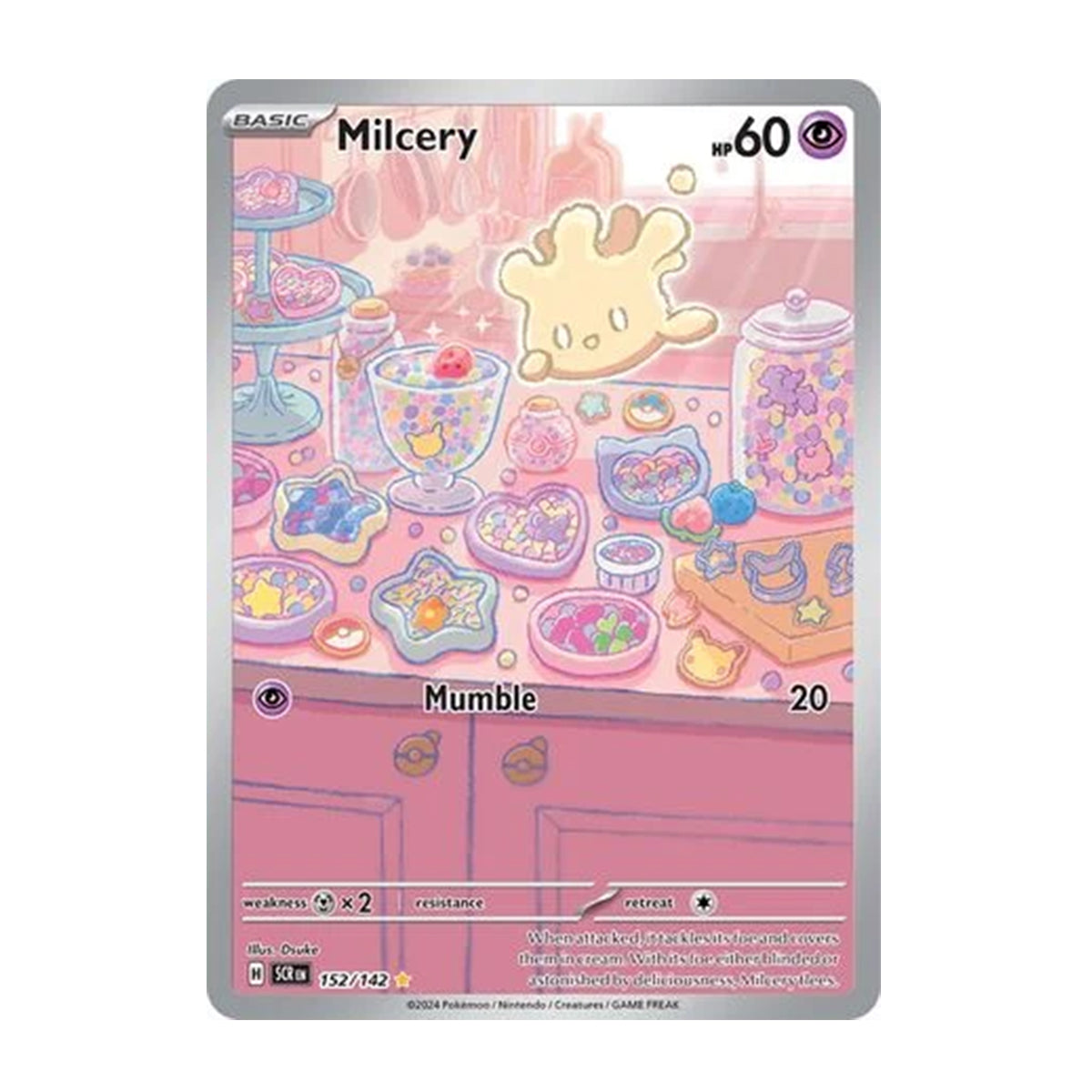 Milcery 152/142 - Scarlet & Violet - Stellar Crown - Illustration Rare