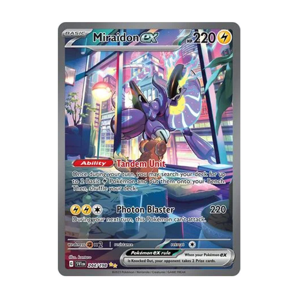 Miraidon EX 244/198 - Scarlet & Violet - Base - Special Illustration Rare