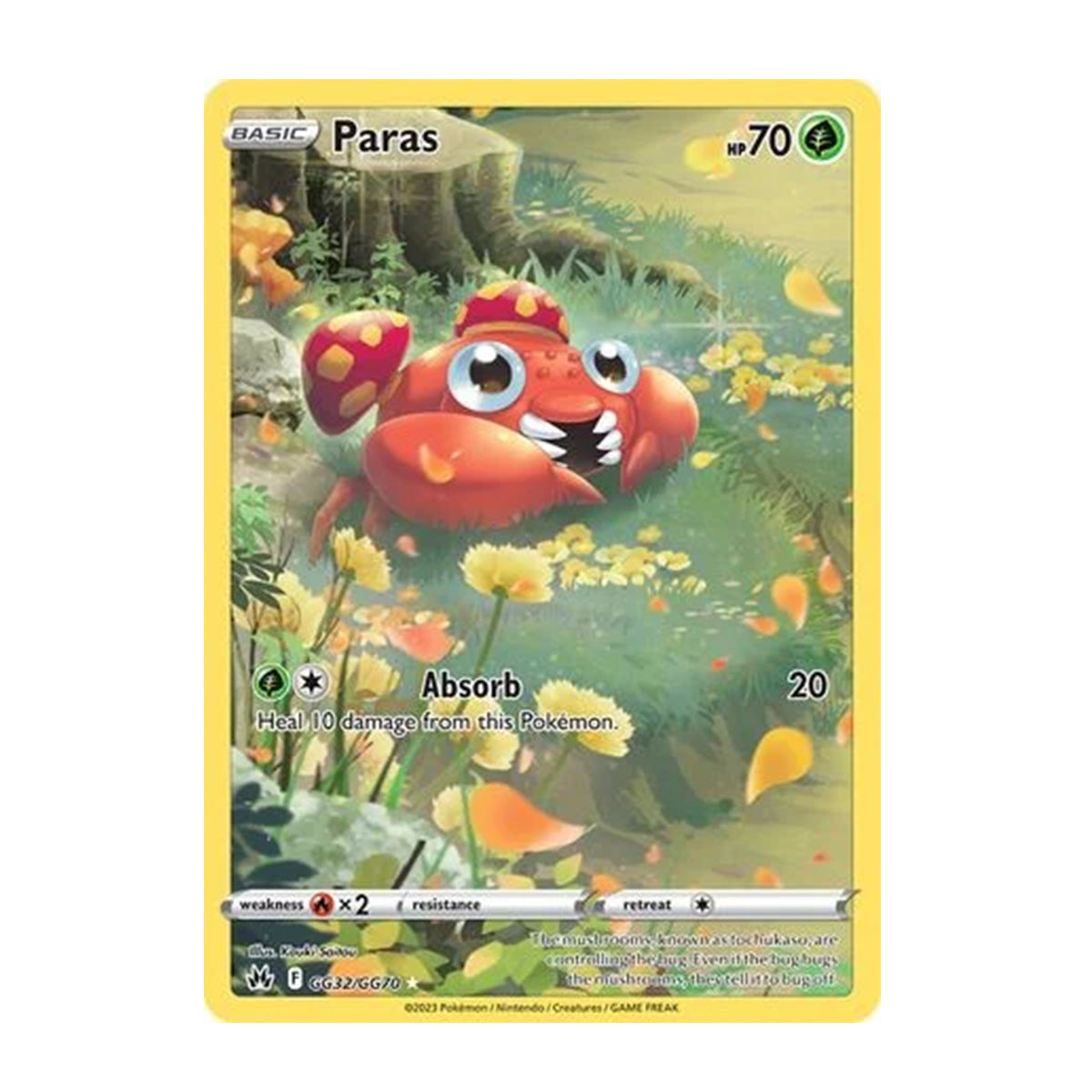 Paras GG32/GG70 - Sword & Shield - Crown Zenith - Galarian Gallery Holo Rare