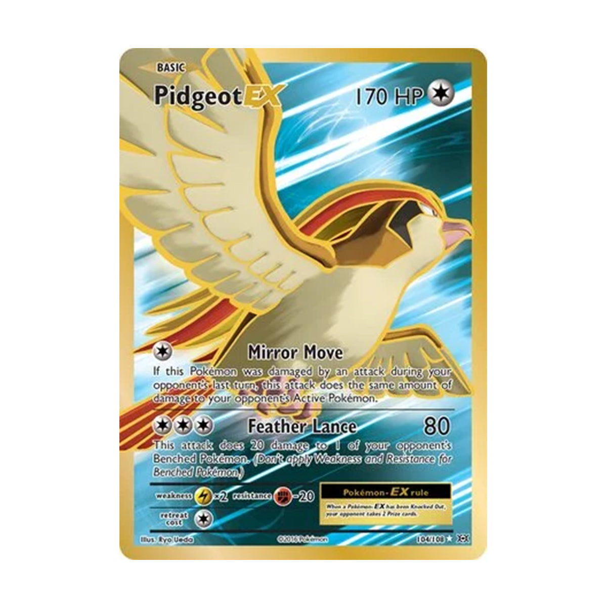 Pidgeot EX 104/108 - XY Evolutions - Rare Ultra