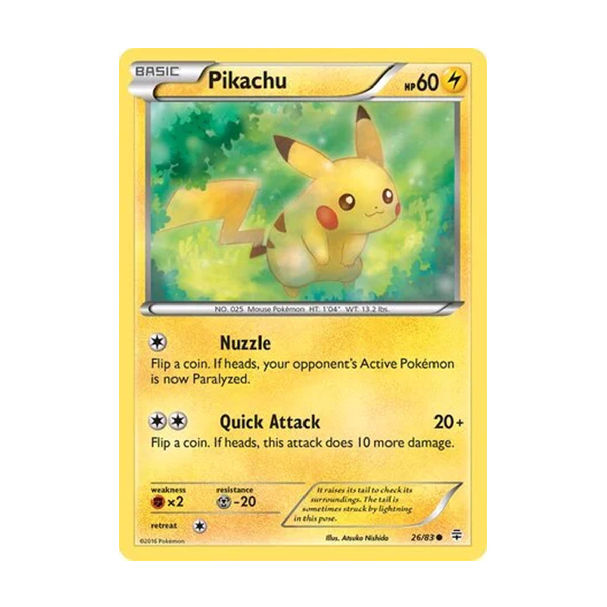 Pikachu 26/83 - 20th Anniversary - Generations - Common