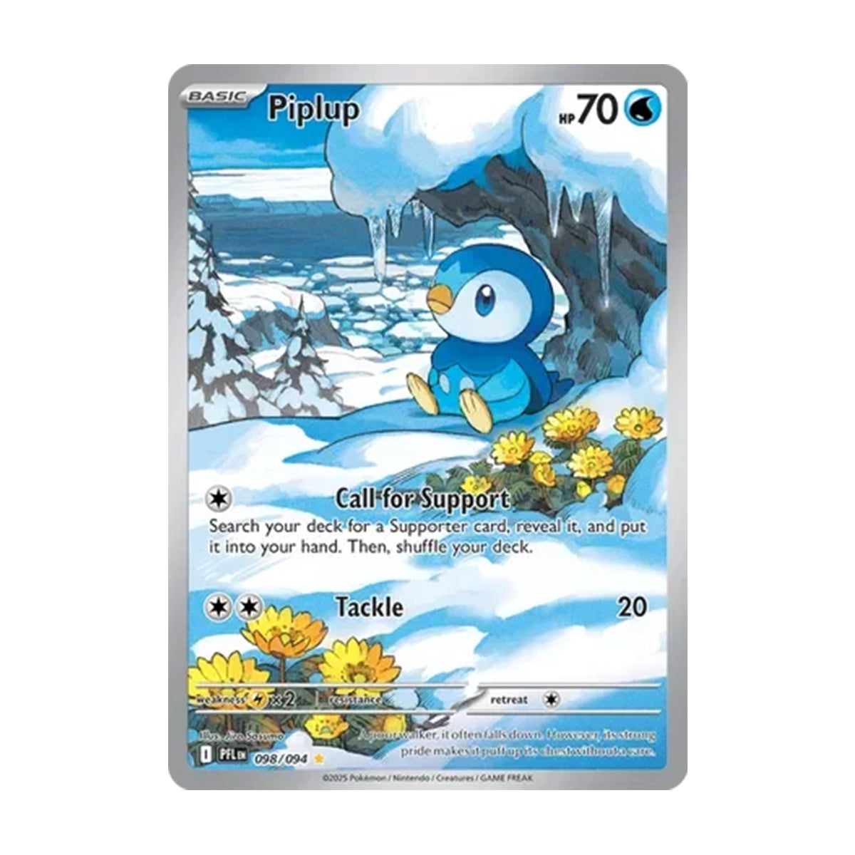 Piplup 098/094 - Mega Evolutions - Phantasmal Flames - Illustration Rare