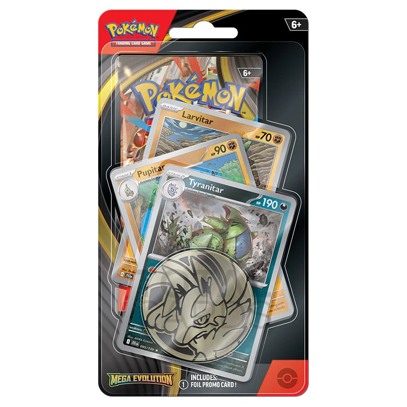 Pokemon - Mega Evolution - Base Set - Premium Checklane Blister - Tyranitar - JET Cards