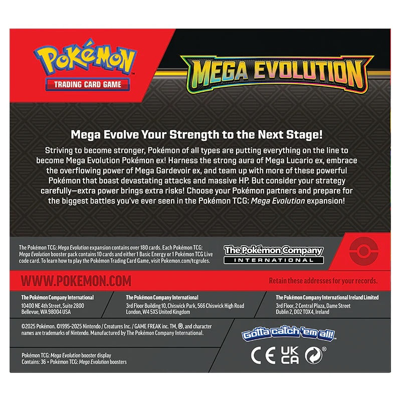 Pokemon - Mega Evolution - Base Set - Booster Box (36 Boosters) - JET Cards