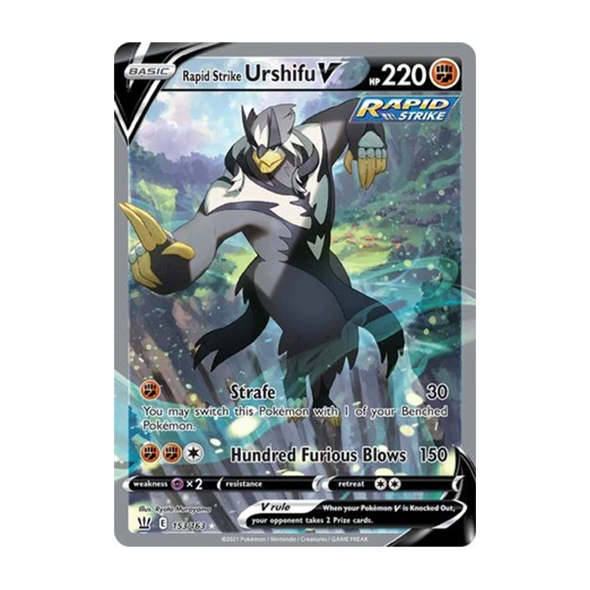 Rapid Strike Urshifu V 153/163 - Sword and Shield - Battle Styles - Rare Ultra