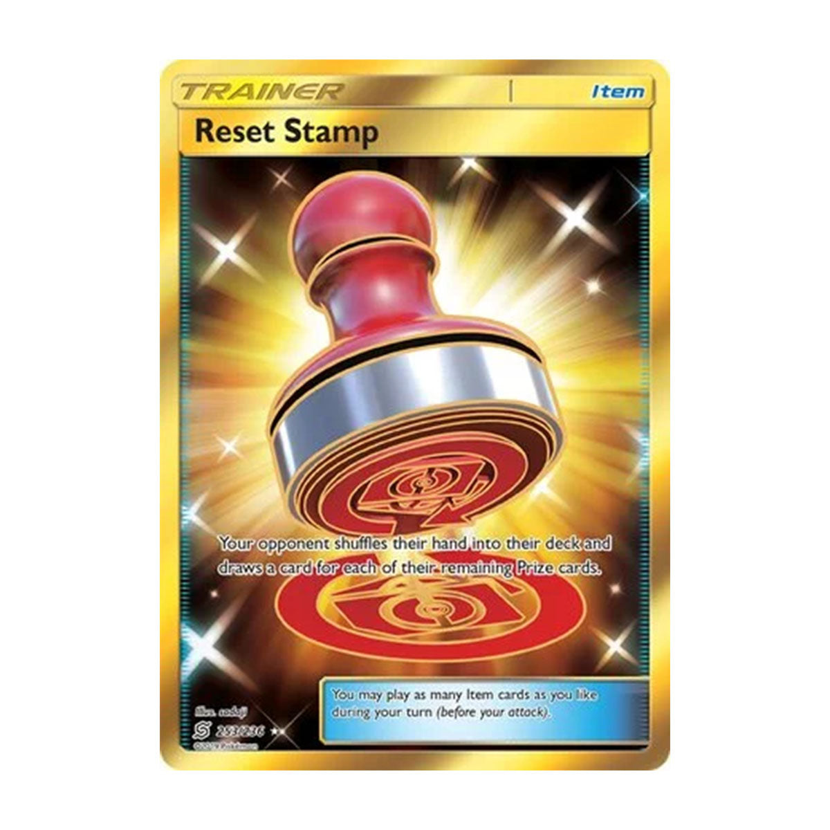 Reset Stamp 253/236 - Sun & Moon - Unified Minds - Rare Secret