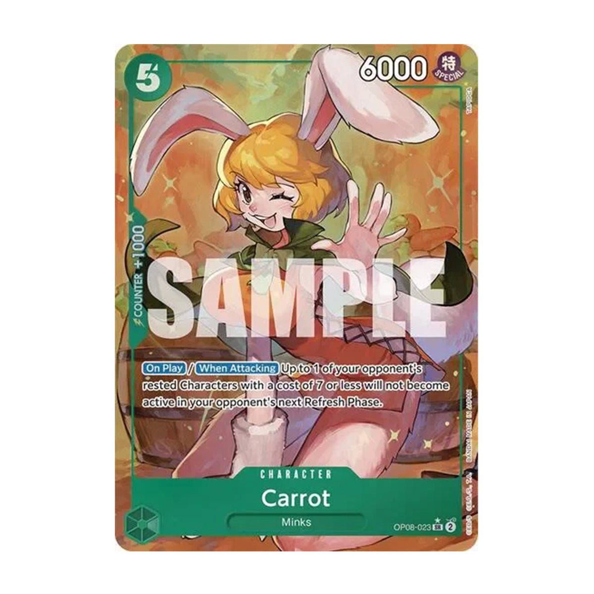Carrot OP08-023 - Two legends - Super Rare - Alternate Art