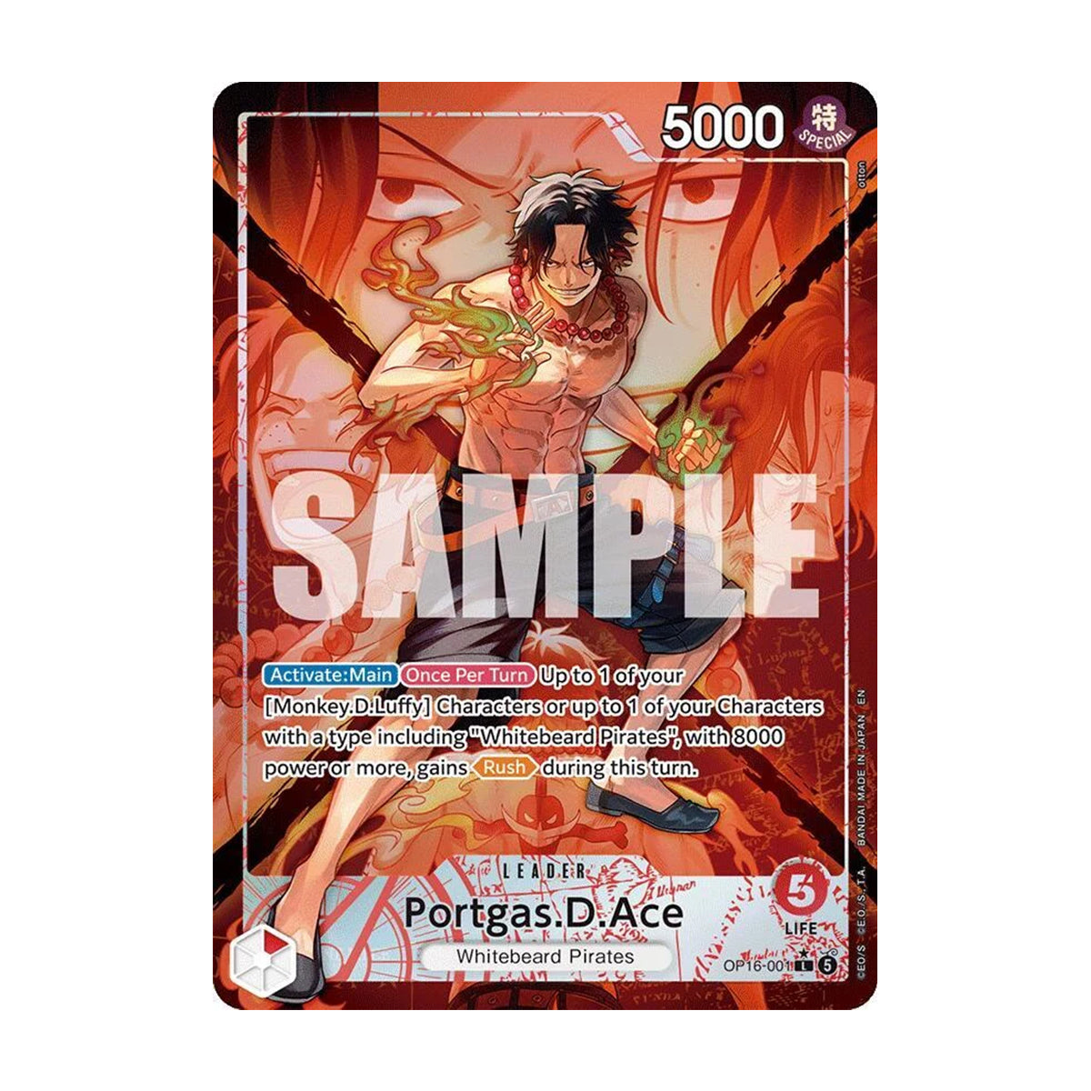 Portgas.D.Ace OP16-001 - OP16 - The Time of Battle - Alt Art