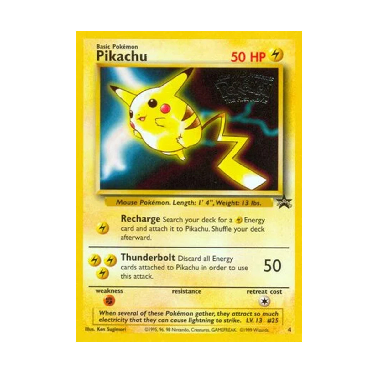 Pikachu 4 - Promo - Black Star Promo