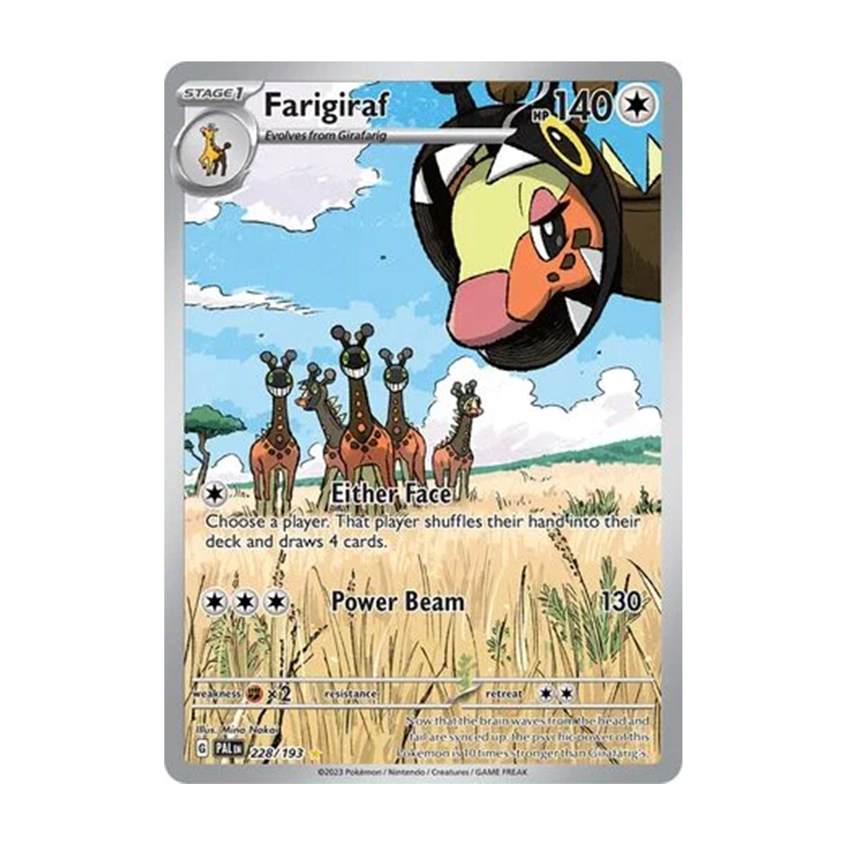 Farigiraf 228/193 - Scarlet & Violet - Paldea Evolved - Illustration Rare