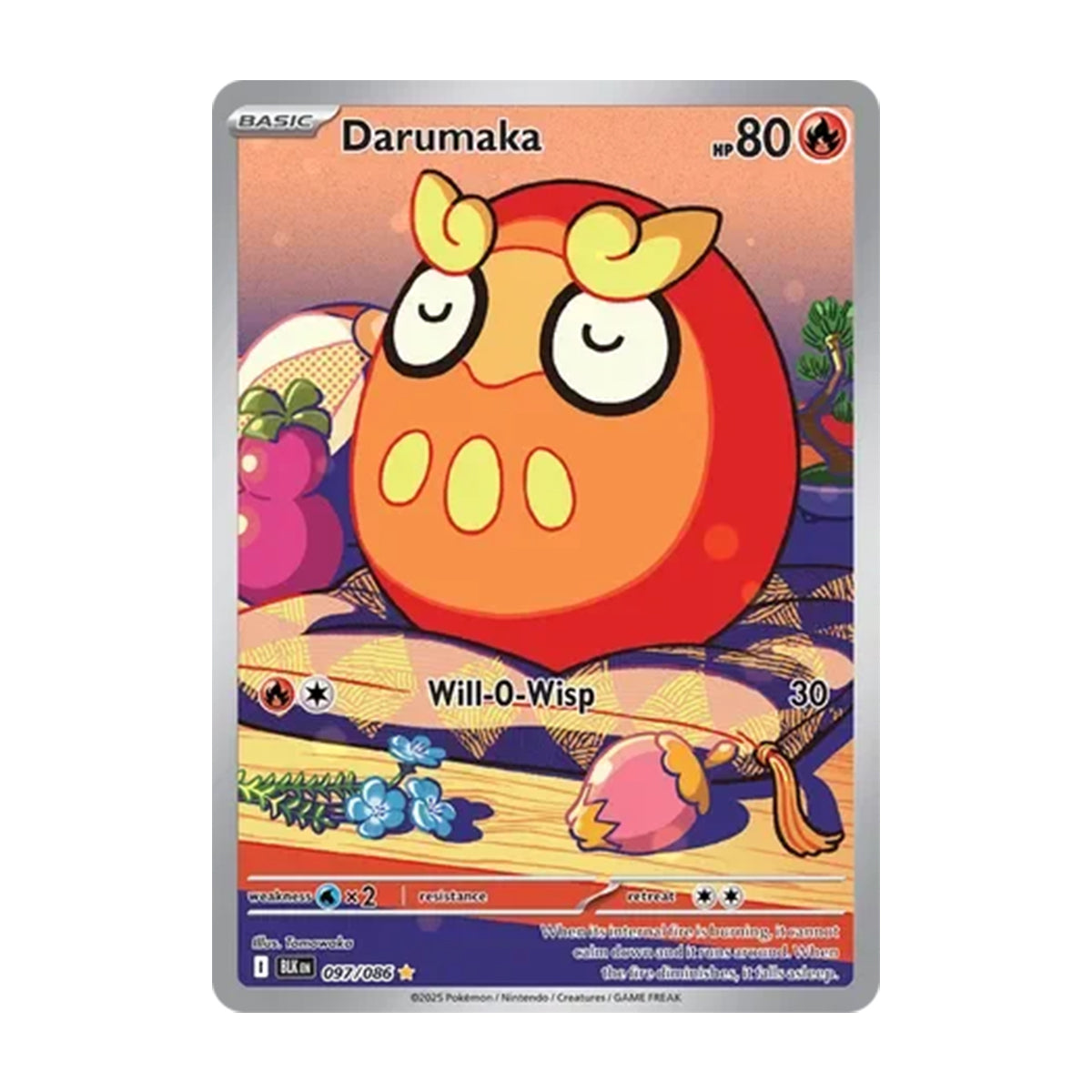 Darumaka 097/086 - Scarlet & Violet - Black Bolt - Illustration Rare