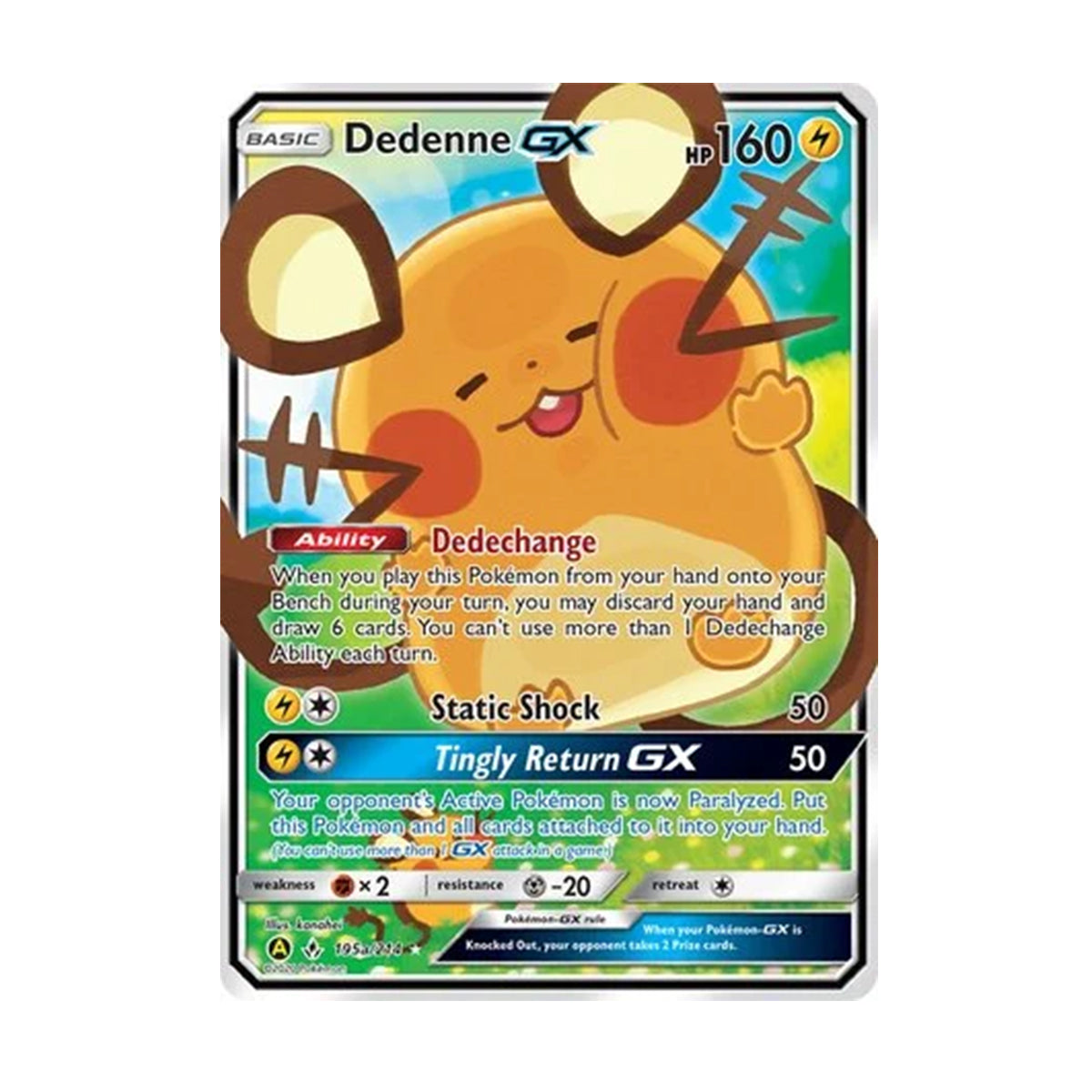 Dedenne GX 195a/214 - Sun & Moon - Ultra Rare Promo
