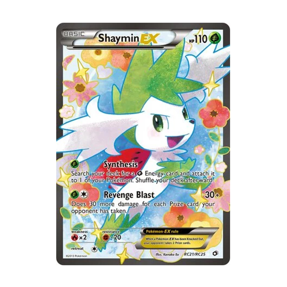 Shaymin EX RC21/RC25 - Legendary Treasures - Radiant Collection - Ultra Rare