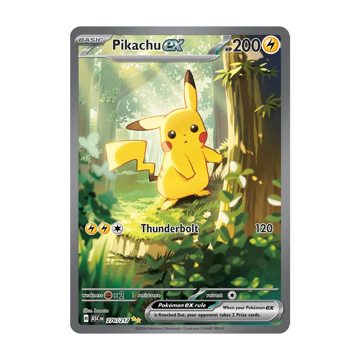 Pikachu EX 276/217 - Mega Evolution - Ascended Heroes - Super Illustration Rare