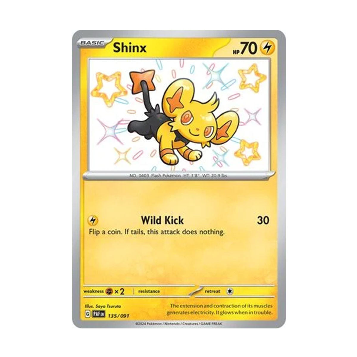 Shinx 135/091 - Scarlet and Violet - Paldean Fates - Shiny Rare