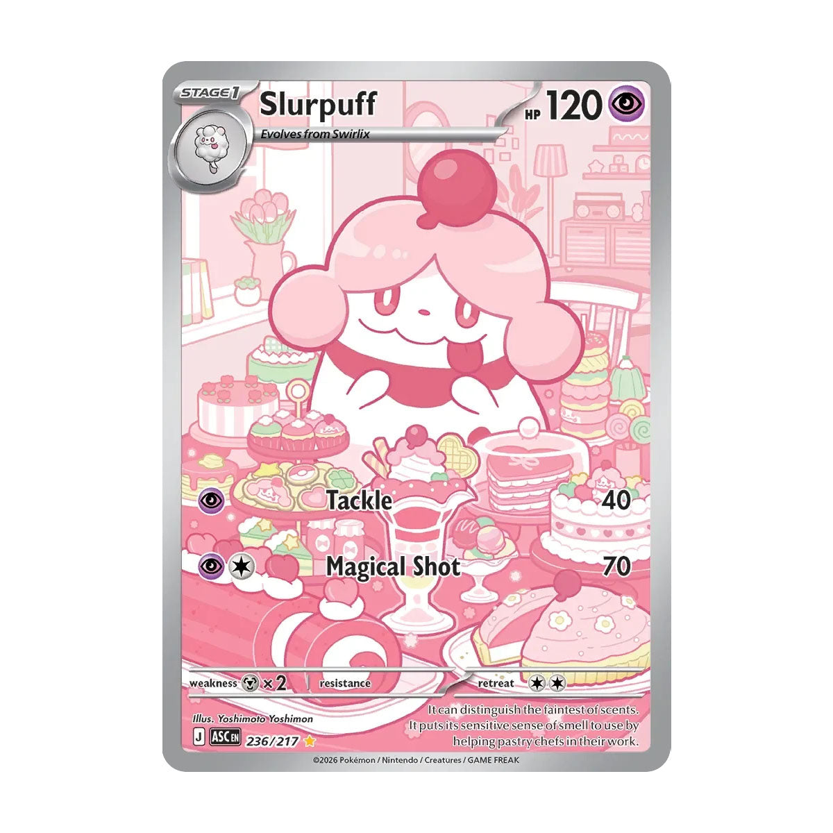 Slurpuff 236/217 - Mega Evolution - Ascended Heroes - Illustration Rare