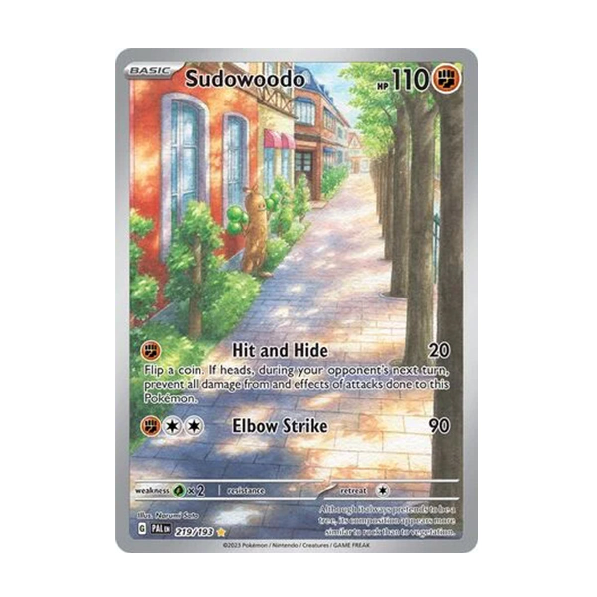 Sudowoodo 219/193 - Scarlet & Violet - Paldea Evolved - Illustration Rare