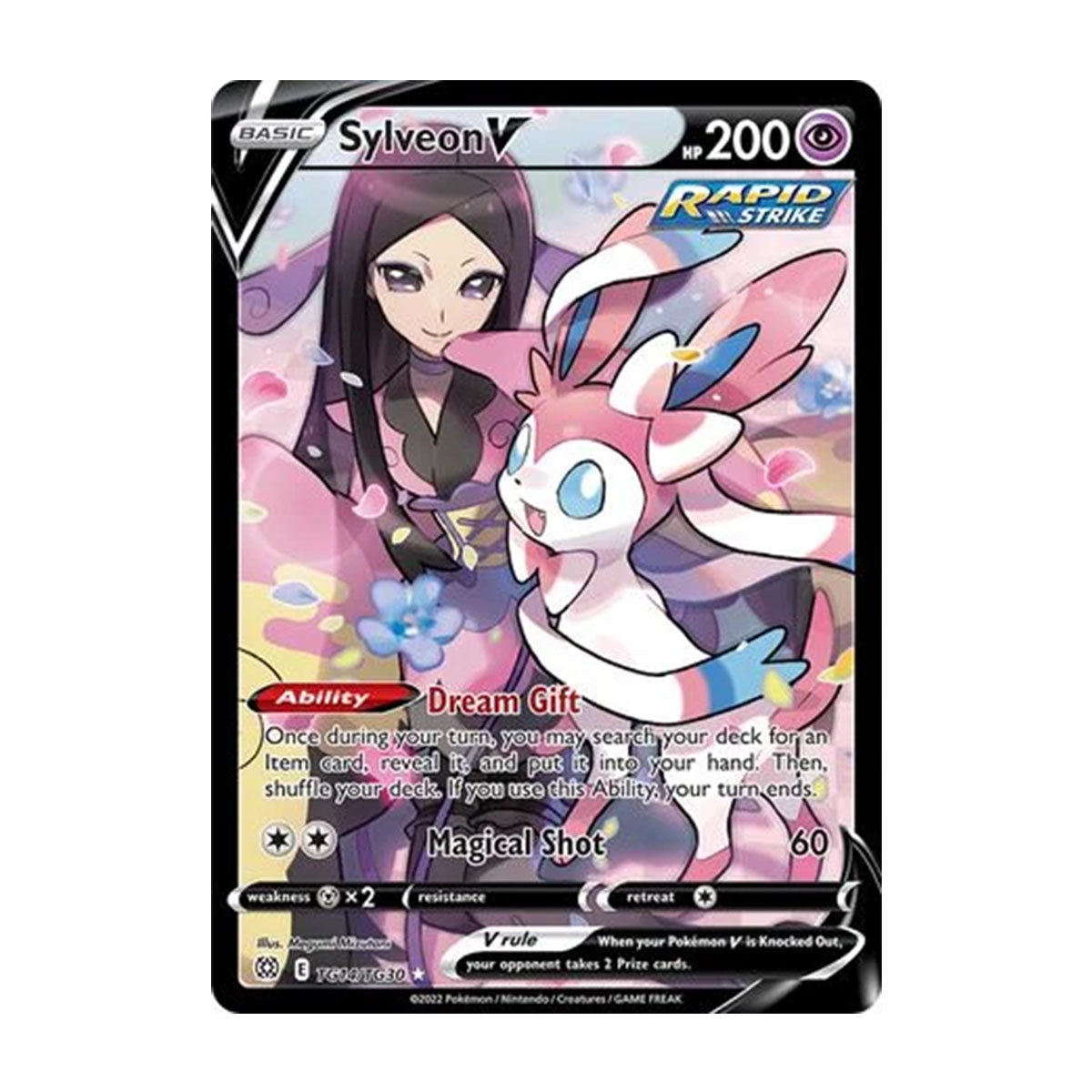 Sylveon V TG14/TG30 - Sword & Shield - Brilliant Stars - Holo Rare V