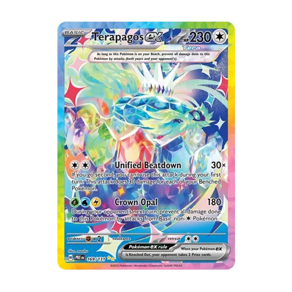 Terapagos ex 169/131 - Scarlet & Violet - Prismatic Evolutions - Special Illustration Rare
