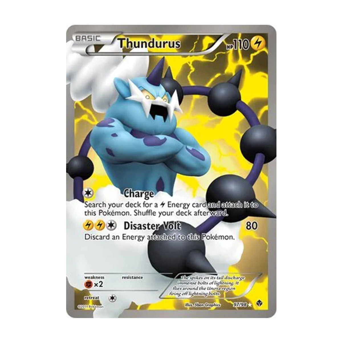 Thundurus 97/98 - XY - Emerging Powers - Rare Ultra