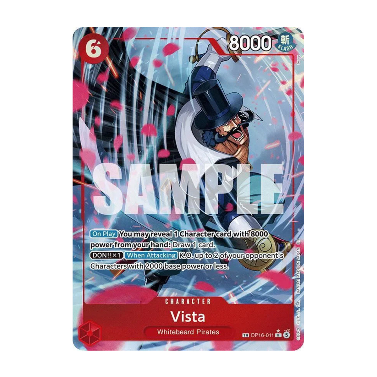 Vista OP16-011 - OP16 - The Time of Battle - Treasure Rare