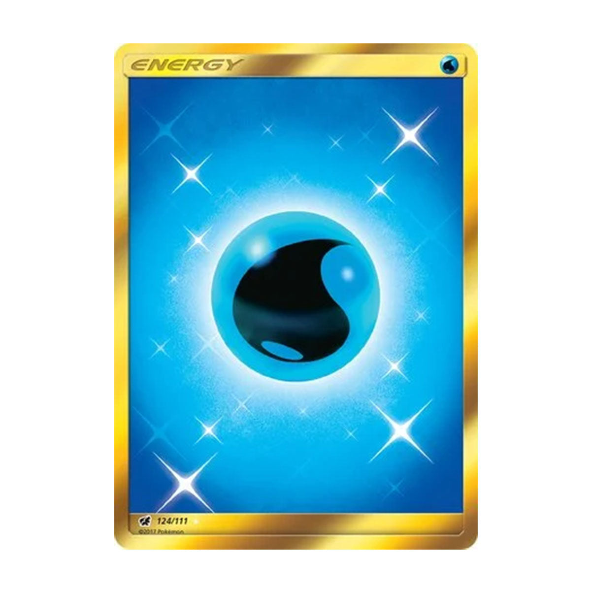 Water Energy 124/111 - Sun & Moon - Crimson Invasion - Rare Secret