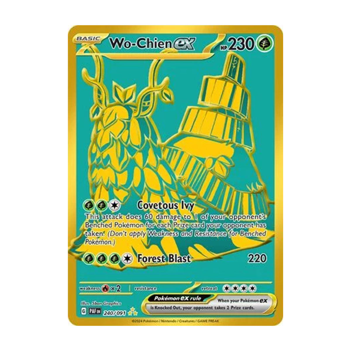 Wo-Chien EX 240/091 - Scarlet & Violet - Paldean Fates - Hyper Rare