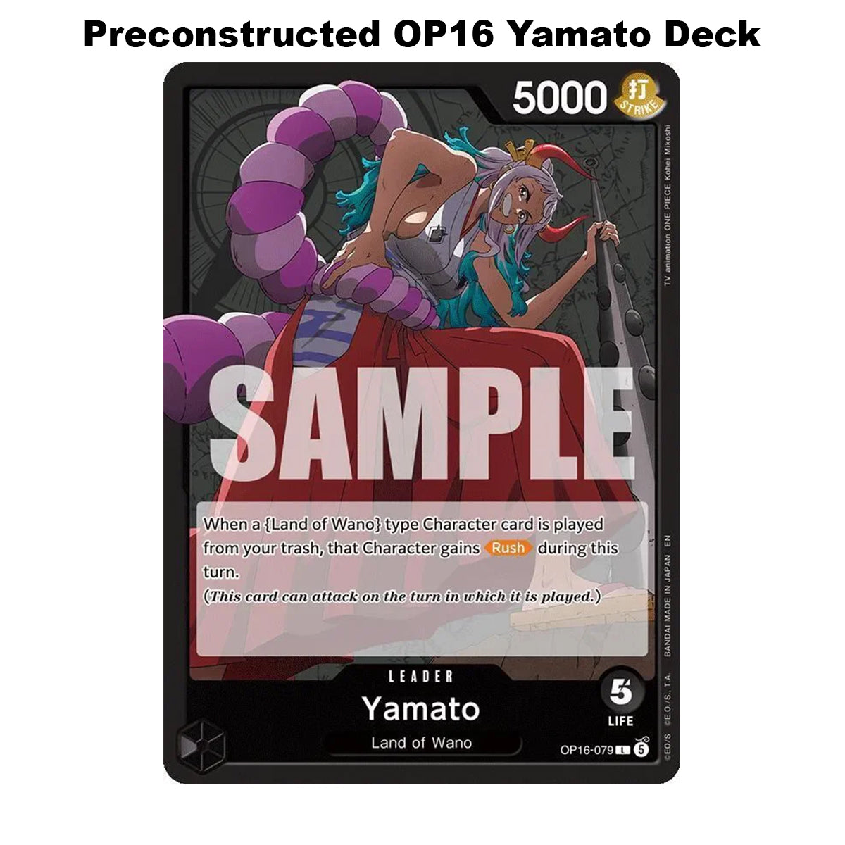 One Piece Card Game - Yamato OP16-079 - Pre-Constructed Deck