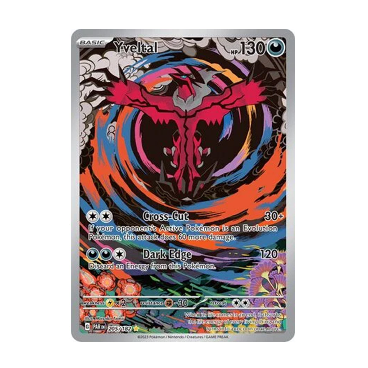 Yveltal 205/182 - Scarlet & Violet - Paradox Rift - Illustration Rare