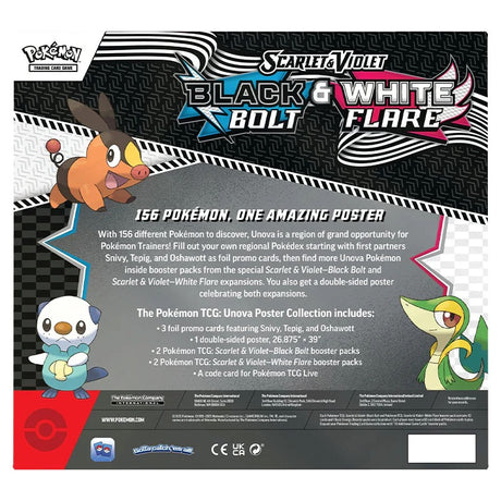 Pokemon - Scarlet & Violet - Black Bolt & White Flare - Unova Poster Collection - JET Cards