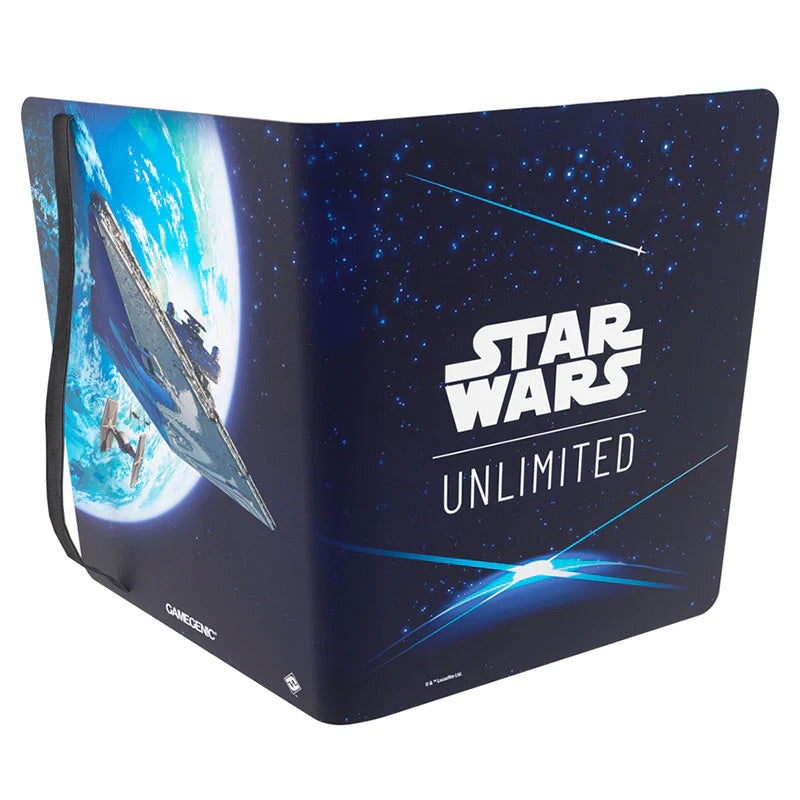 Gamegenic - Star Wars Unlimited - Card Back Blue - 18-Pocket Album - JET Cards
