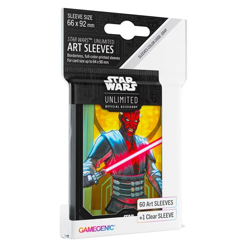 Gamegenic - Star Wars Unlimited - Art Sleeves - Darth Maul (60 Sleeves) - JET Cards